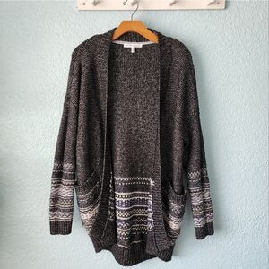 Victoria's secret cotton blend knit open front cardigan sweater